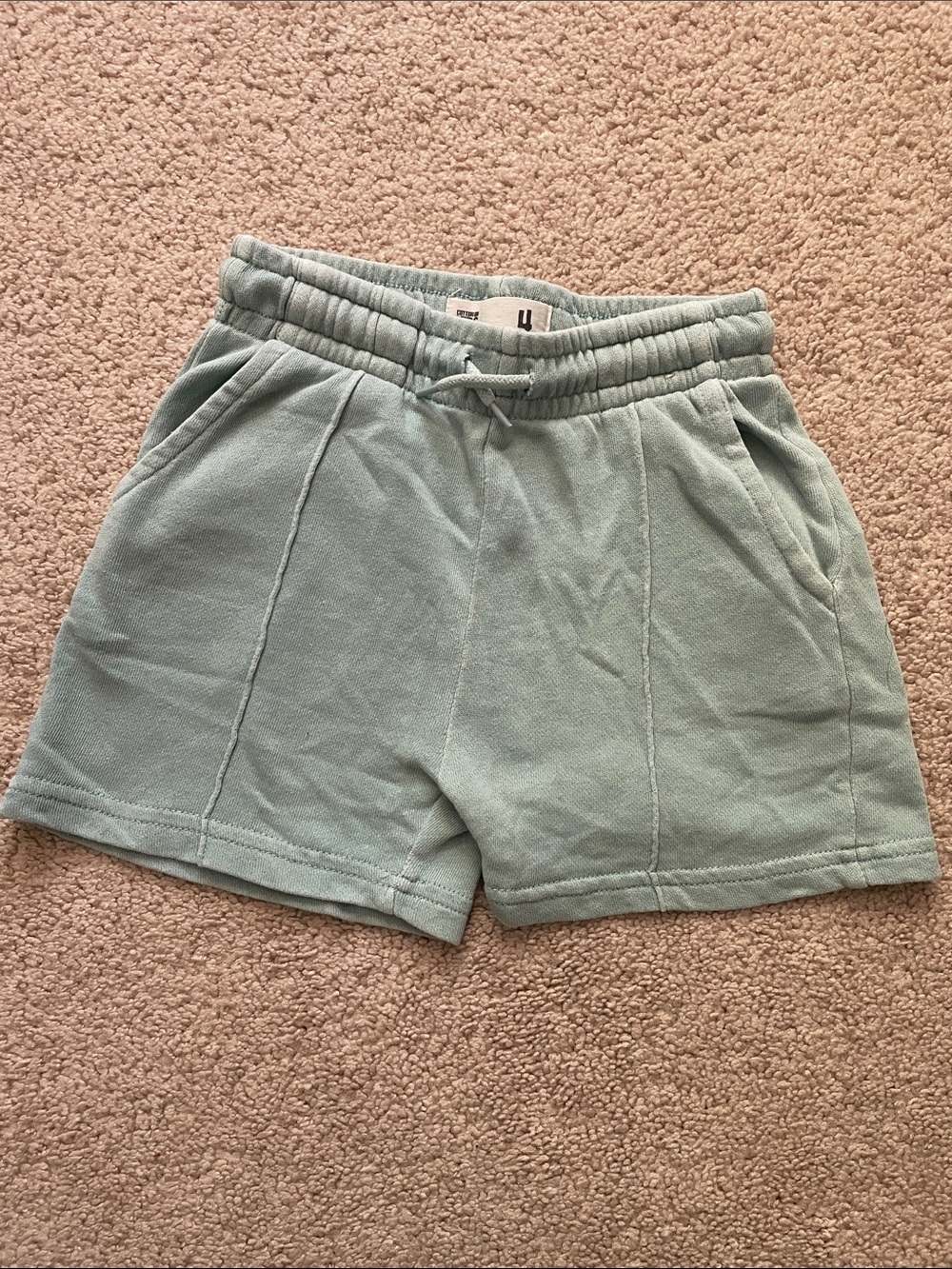 Cotton On Boys Light Sage Green Knit Shorts